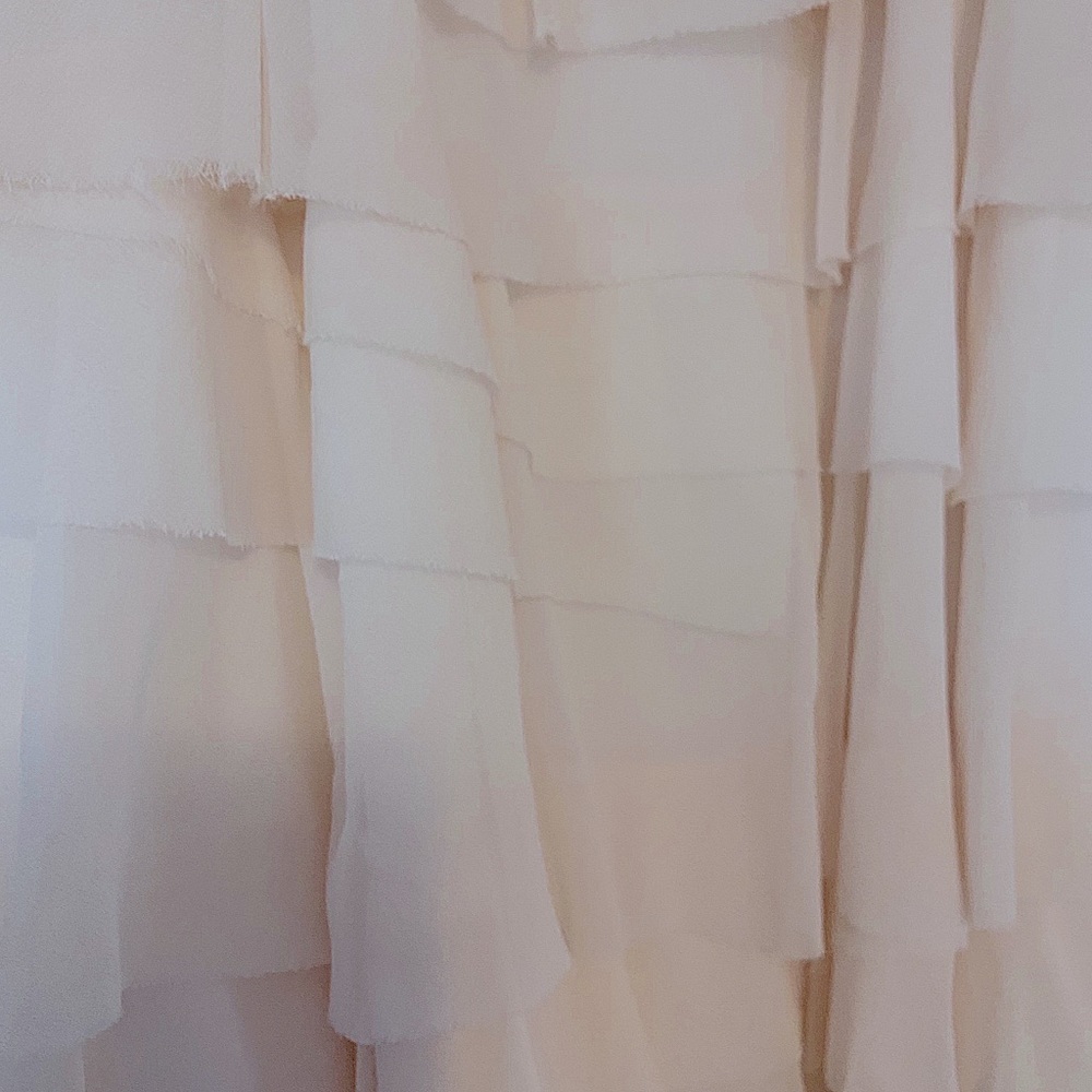 Ann Taylor Ivory Silk Strapless Formal Gown - Picture 6 of 6